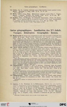 Geographie. Reisen. (Nr. 637-672)