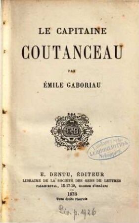 Le capitaine Coutanceau
