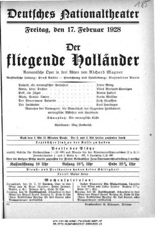 Der fliegende Holländer