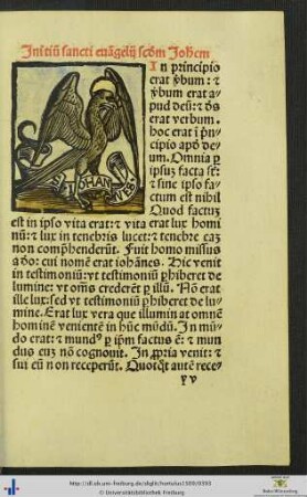 Initium sancti evangelij secundum Johannem