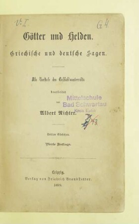 Bd. 3: [Bd. 3] : griechische und deutsche Sagen