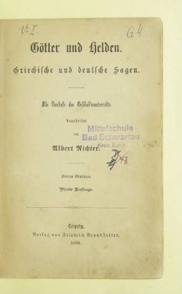 Bd. 3: [Bd. 3] : griechische und deutsche Sagen
