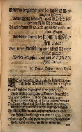 Voigtländischer Zuruff, Mit welchem Tit. Hrn. Joh. Paul Strengen, Aus Leubnitz im Voigtlande, Voritzo Hoch-Fürstl. Sächß. Merseburgischen Reiß-Hoff-Prediger, Als Er Den 12. Februari 1711. Auff der weitberühmten Universität Leipzig Die Magister-Würde erhielte