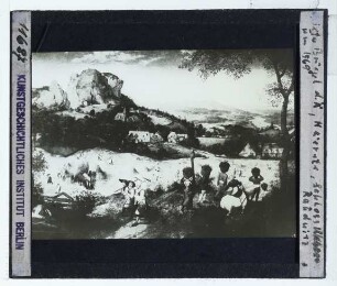 Brueghel (Pieter d. Ä.), Die Heuernte (Frühsommer: Juni/Juli)