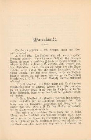 Warenkunde