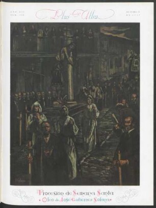 "Procesión de Semana Santa", óleo
