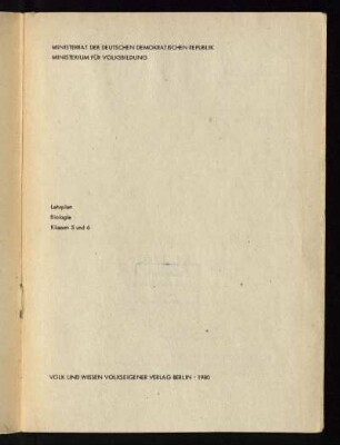 1980: Klassen 5 und 6