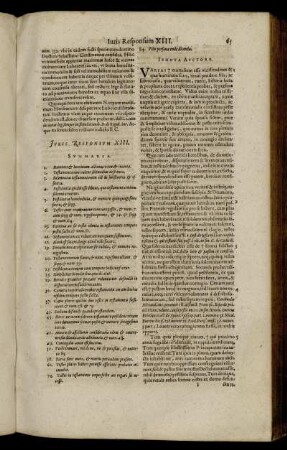 Iuris Responsum XIII. - Iuris Responsum XVII.