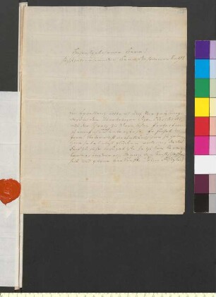 Brief von Claproth, Justus an Goethe, Johann Wolfgang von
