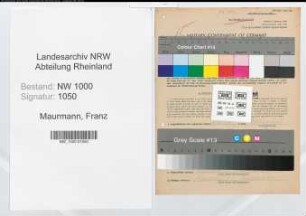 Entnazifizierung Franz Maurmann, geb. 25.03.1904 (Waerter)