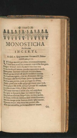 Monosticha.