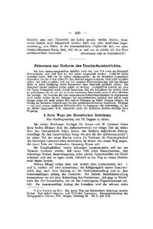Stimmen zur Reform des Deutschunterrichts