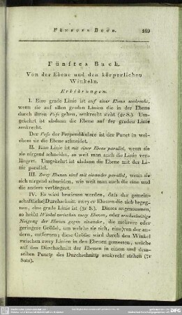 Fünftes Buch. Von der Ebene und den körperlichen Winkeln