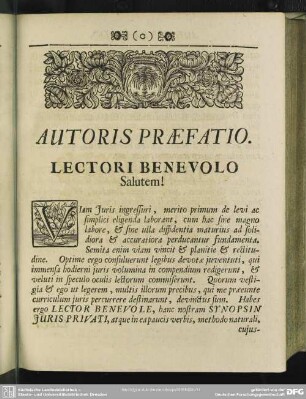 Autoris Praefatio