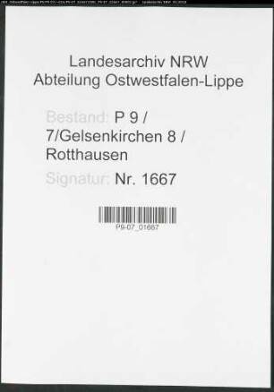 Sterberegister Standesamt Gelsenkirchen 8 Rotthausen