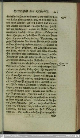 Streitigkeit mit Schweden