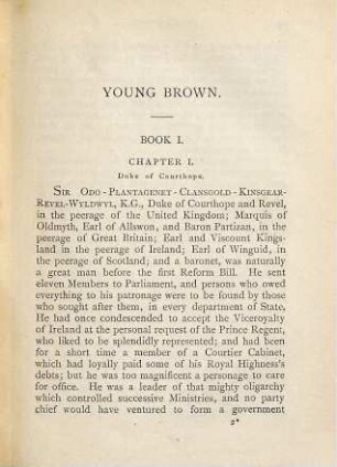 Young Brown or the law of inheritance : in 2 vol., 1