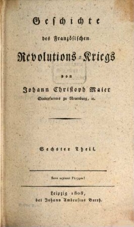 Geschichte des französischen Revolutions-Kriegs. 6