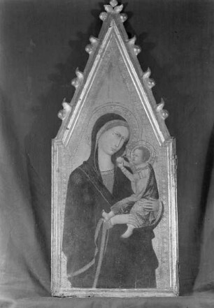 Linker Flügel eines Diptychons — Maria mit dem Kind