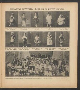 Mascaritas infantiles - Baile en el Orfeón Español - [Fotografías]