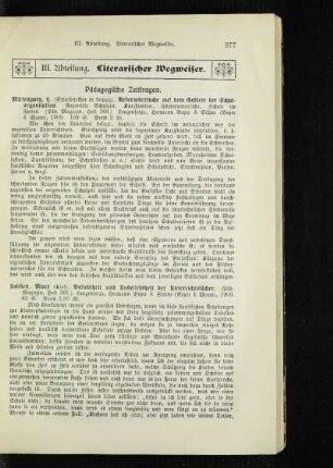 Literarischer Wegweiser