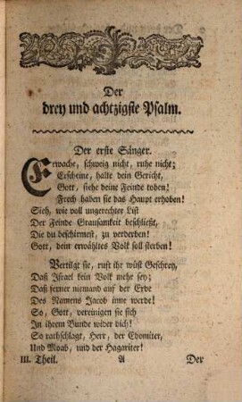 Poetische Übersetzung der Psalmen : mit Abhandlungen über dieselben. 3