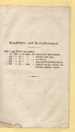 Druckfehler und Verbesserungen