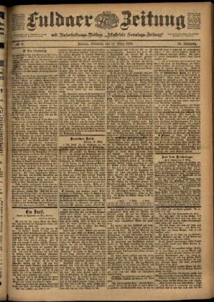 Ausgabe vom Mittwoch, den 22. März 1899.