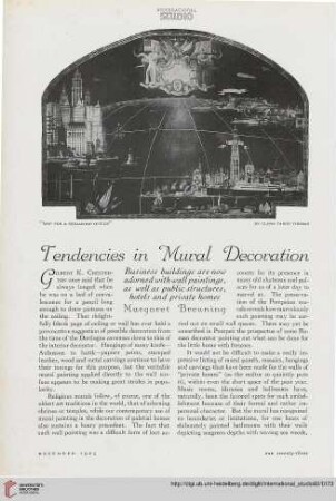 82.1925 = Nr. 343: Tendencies in mural decoration