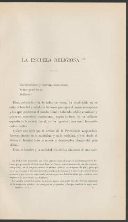 La escuela religiosa