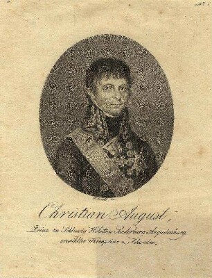 Bildnis von Christian August (1768-1810) Prinz von Schleswig-Holstein-Sonderburg-Augustenburg
