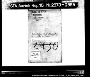 Das Gesuch des Buchbinders Siefke Schulenberg um Erlaubnis zum Buchhandel in Aurich