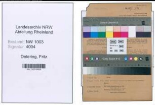 Entnazifizierung Fritz Detering , geb. 20.07.1892 (Kaufmann)
