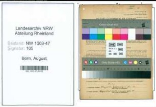 Entnazifizierung August Born , geb. 02.09.1890 (Vorarbeiter)