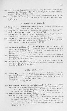 d. Höhere Mädchenschulen.