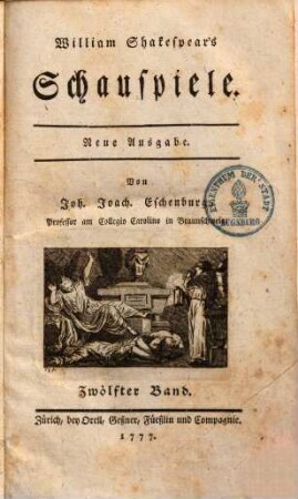William Shakespear's Schauspiele, 12