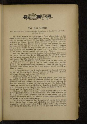 Der Herr Doktor!