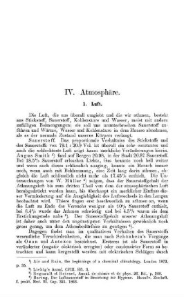 IV. Atmosphäre.