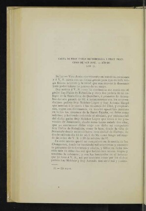 Carta de fray Pablo de Rebullida y fray Francisco de San José. - Año de 1699 (1).