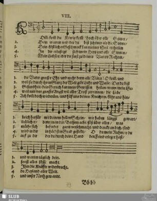 VIII. Komm du König komm