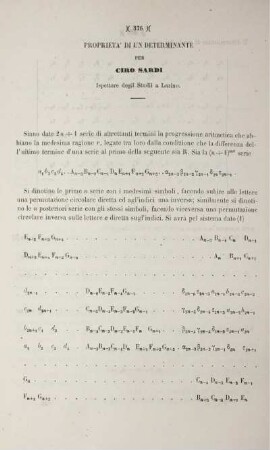 Proprieta di un determinante.