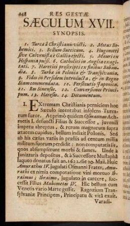 248-282, Saeculum XVII.