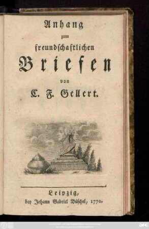 Anhang: Anhang zum freundschaftlichen Briefen