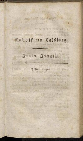 Zweiter Zeitraum. Jahr 1236