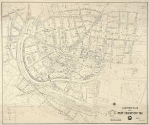 Bebauungs-Plan der Stadt Donaueschingen