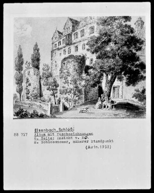 6. Seite: Schloß Eisenbach, Teilansicht von Südosten