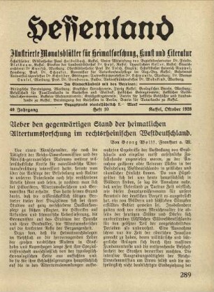 Heft 10, Oktober 1928