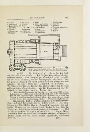 Plan einer Basilika