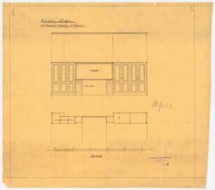 Wohnhaus Kretzer, Berlin-Tiergarten: Bettwand des Damenschlafzimmers 1:25