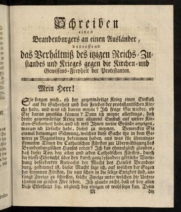 89-120, Schreiben eines Brandenburgers...